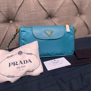 PRADA
Tessuto Nylon Saffiano Crossbody Bag